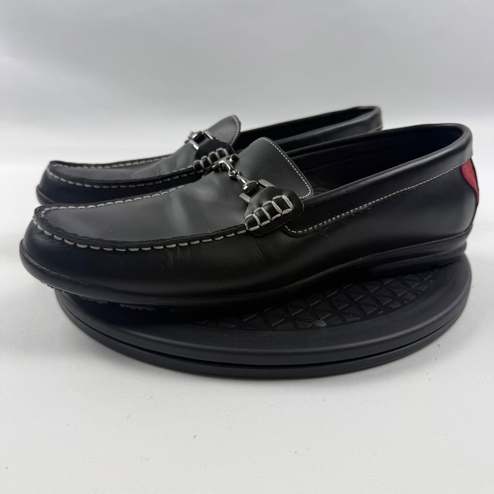 FootJoy Club Casuals Mens 10.5 M Black Leather Horsebit Loafers Shoes 79015